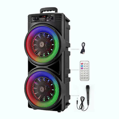 5000W 8.5'' Bluetooth Speaker Heavy Bass Sub Woofer Sound System Party With Mic Ausie Sales