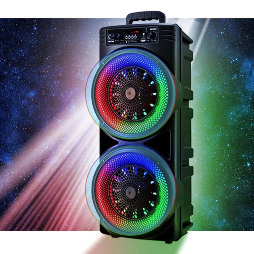 5000W 8.5'' Bluetooth Speaker Heavy Bass Sub Woofer Sound System Party With Mic Ausie Sales