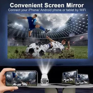5G 4K WiFi Bluetooth Projector Smart HD LED HDMI USB Android Office Home Theater Ausie Sales