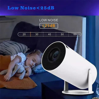 5G 4K WiFi Bluetooth Projector Smart HD LED HDMI USB Android Office Home Theater Ausie Sales