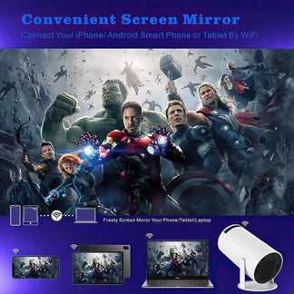 5G 4K WiFi Bluetooth Projector Smart HD LED HDMI USB Android Office Home Theater Ausie Sales