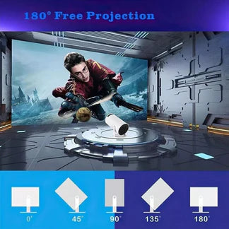 5G 4K WiFi Bluetooth Projector Smart HD LED HDMI USB Android Office Home Theater Ausie Sales