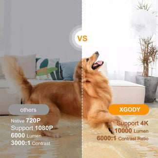 5G 4K WiFi Bluetooth Projector Smart HD LED HDMI USB Android Office Home Theater Ausie Sales
