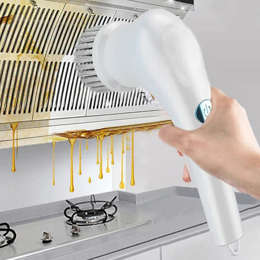 5 In 1 Electric Portable Spin Scrubber Handheld Power Cleaning Brush My Store