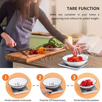 5KG/1G Electronic Digital Scale Stainless Steel Kitchen Postal Scale Ausie Sales