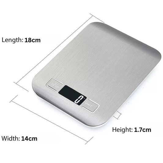 5KG/1G Electronic Digital Scale Stainless Steel Kitchen Postal Scale Ausie Sales