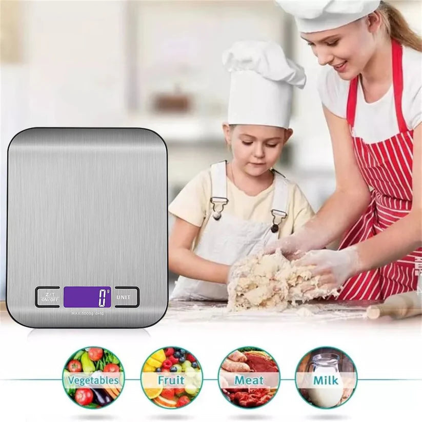 5KG/1G Electronic Digital Scale Stainless Steel Kitchen Postal Scale Ausie Sales
