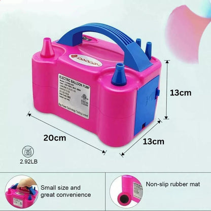 600W Electric Balloon Pump Inflator Balloon Power 2 Nozzles Portable AU Plug Ausie Sales