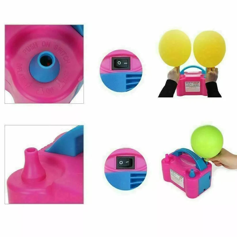 600W Electric Balloon Pump Inflator Balloon Power 2 Nozzles Portable AU Plug Ausie Sales