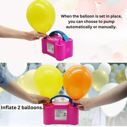 600W Electric Balloon Pump Inflator Balloon Power 2 Nozzles Portable AU Plug Ausie Sales