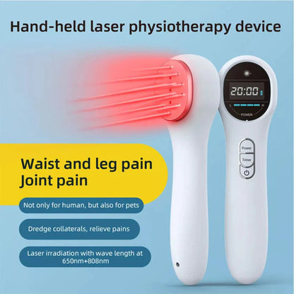 650nm+808nm Cold Laser Red Light Pain Relief Therapy Knee Fit Pet Wounds Healing Ausie Sales