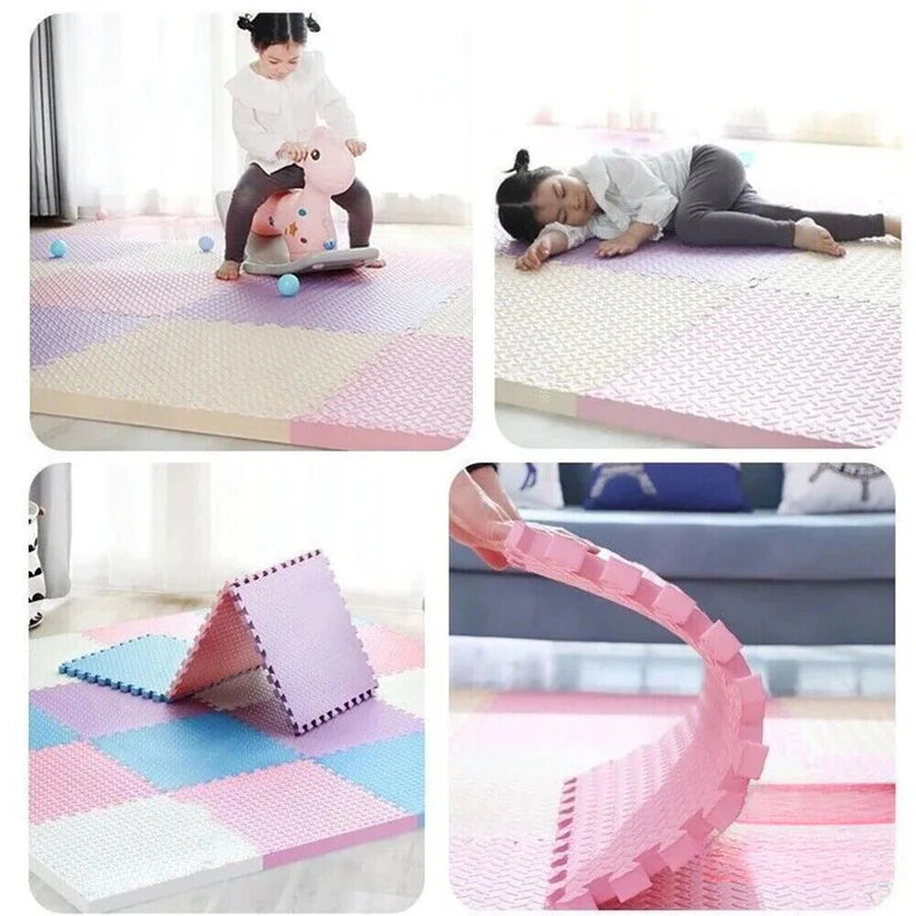 6PCS EVA Foam Kids Play Mat Interlocking Baby Heavy Duty Puzzle Floor Mats Ausie Sales
