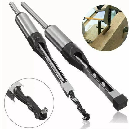 6Pcs Square Hole Saw Drill Bit Auger Mortising Chisel Woodworking 6.35-16mm Ausie Sales
