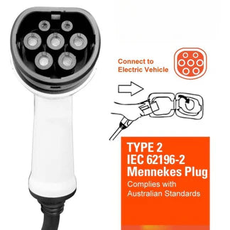 7kW/22kW 32A Type2 to Type 2 EV 5M Charging Car Charger Cable BYD Tesla Model Y/3 Ausie Sales