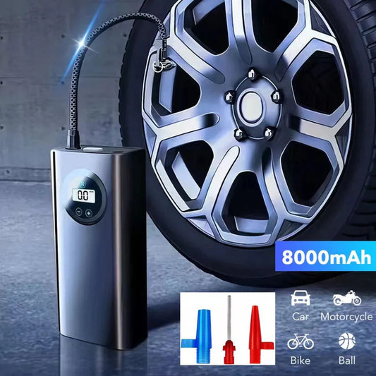 8000mAh Battery Rechargeable Car Tire Air Inflator Cordless Electric Pump Ausie Sales