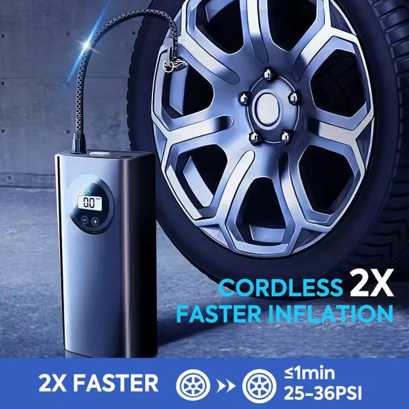 8000mAh Battery Rechargeable Car Tire Air Inflator Cordless Electric Pump Ausie Sales