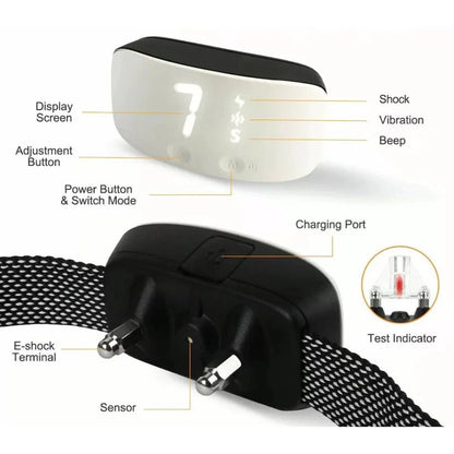 Anti Bark Collar Device Rechargeable Smart Compact Training Shock Ausie Sales