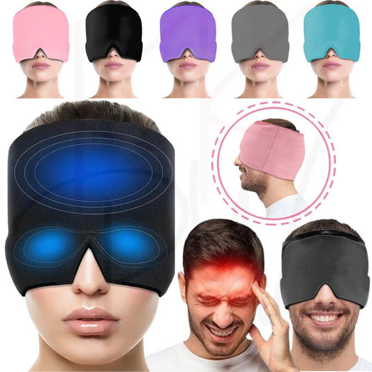 Aroma Season Ice Pack Migraine Hat Hot Cold Therapy Headache Pain Relief Cap My Store