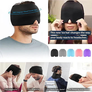 Aroma Season Ice Pack Migraine Hat Hot Cold Therapy Headache Pain Relief Cap Ausie Sales