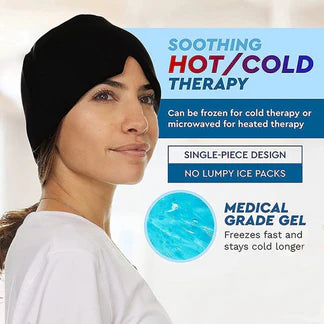 Aroma Season Ice Pack Migraine Hat Hot Cold Therapy Headache Pain Relief Cap Ausie Sales