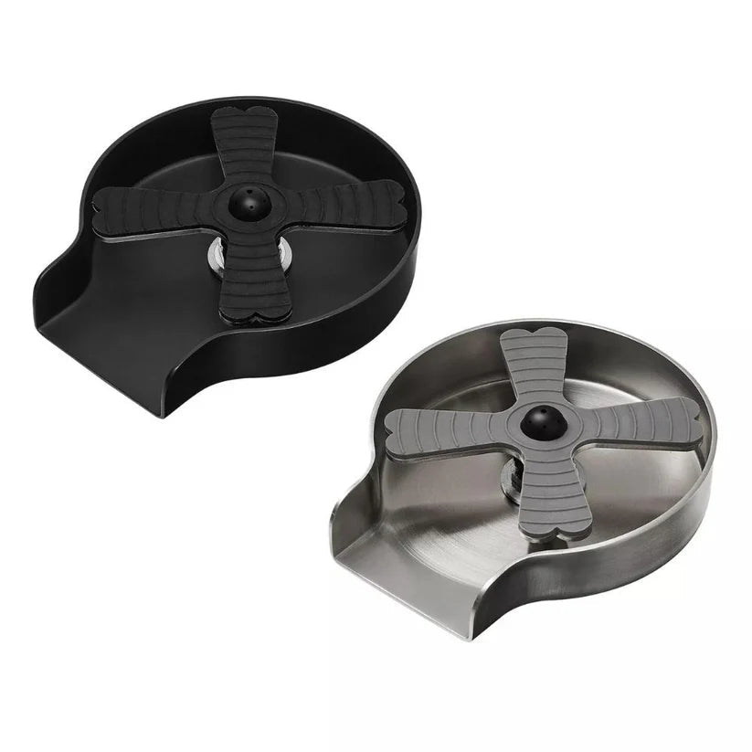 Auto Glass Rinser Metal Cup Bottle Coffee Washer for Kitchen Sink Brushed/Black Ausie Sales