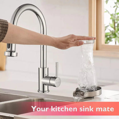 Auto Glass Rinser Metal Cup Bottle Coffee Washer for Kitchen Sink Brushed/Black Ausie Sales