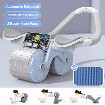 Automatic Ab Roller Abdominal Wheel Gym Workout Equipment Training Elbow Support Ausie Sales