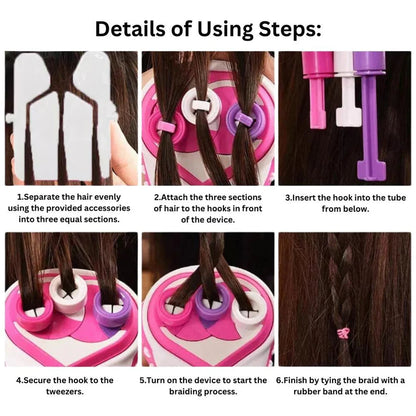 Automatic Hair Braider Electric Braid Machine Styling Tool Smart DIY Quick Easy Ausie Sales