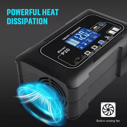 Automatic Lithium Battery Charger 20A 12V/24V For Lifepo4 Lead-Acid AGM/Gel/SLA Ausie Sales
