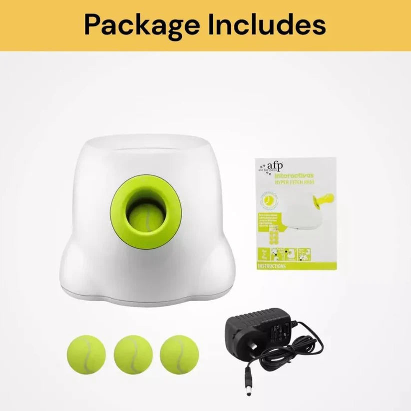 Automatic Pet Dog Ball Launcher Throwing Machine Tennis Ball Interactive Fetch Toy + 3 Ball Ausie Sales