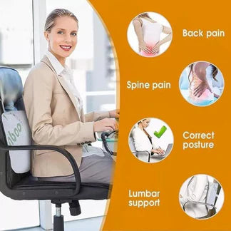 Bamboo Memory Foam Seat / Back Cushion Hip Posture Coccyx Lumbar Car Office Ausie Sales