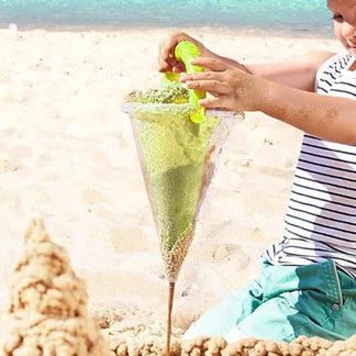 Beach Overflow Funnel Plastic Digging Sand Strainer Kit Funnel Decor Ausie Sales