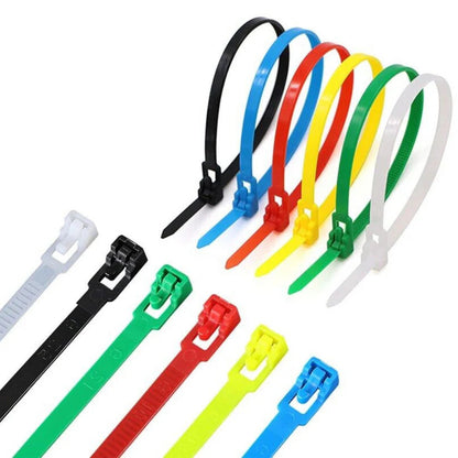 Cable Zip Ties Nylon Plastic Heavy Duty Releasable Reusable Wrap Wire Removable My Store