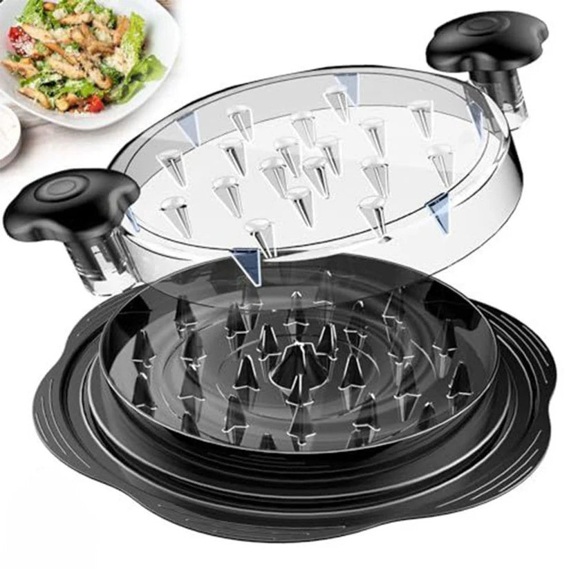 Chicken Breast Shredder Tool Meat Machine Twist with Brush and Fork Visible Ausie Sales