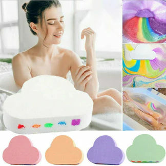 Cloud Rainbow Bath Salt Ball Essential Bubble Skin Care Oil Effervescent Bath Ausie Sales