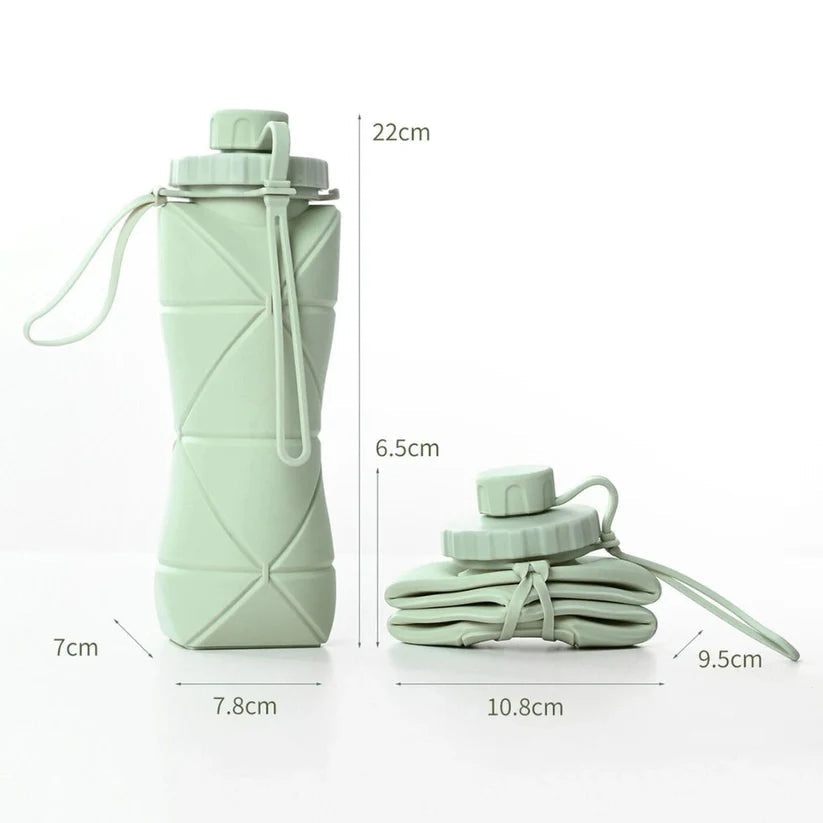 Collapsible Water Bottle Foldable Special Silicone Leak-proof Reusable Travel Ausie Sales