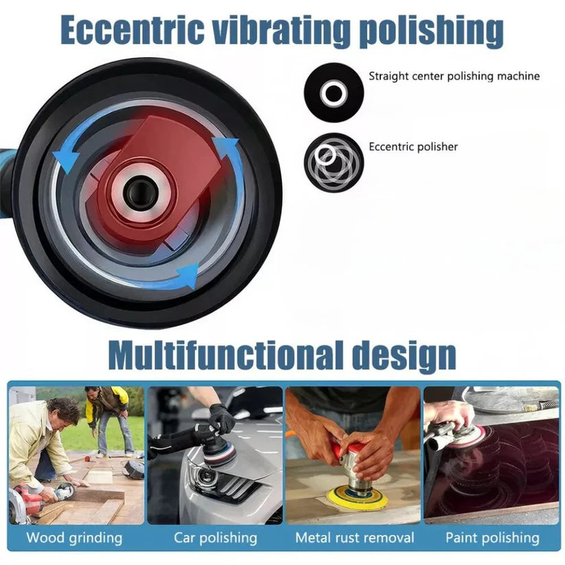 Cordless Car Buffer Polisher Kit Wheel For Car Detailing 125mm Sanding Polishing Ausie Sales