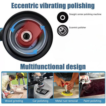 Cordless Car Buffer Polisher Kit Wheel For Car Detailing 125mm Sanding Polishing Ausie Sales