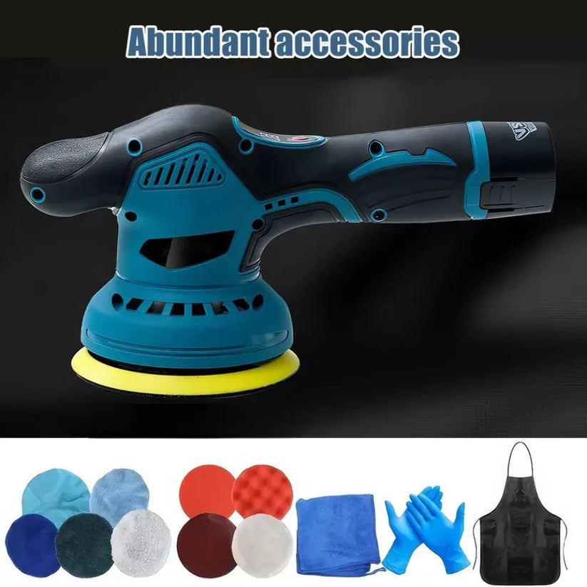 Cordless Car Buffer Polisher Kit Wheel For Car Detailing 125mm Sanding Polishing Ausie Sales