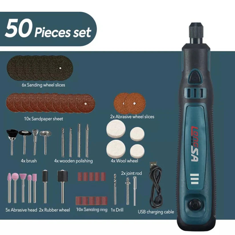 Cordless Electric Grinding Pen Kits Rotary Drill Grinder USB Engraving Tools Ausie Sales
