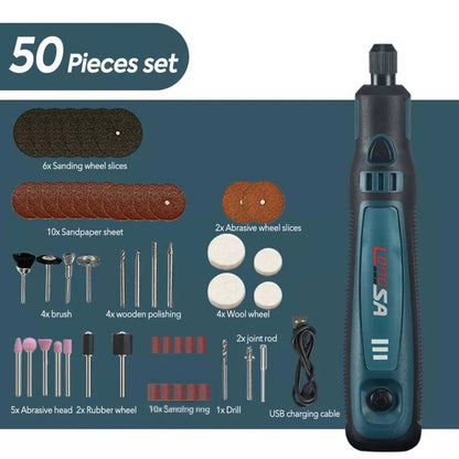 Cordless Electric Grinding Pen Kits Rotary Drill Grinder USB Engraving Tools Ausie Sales