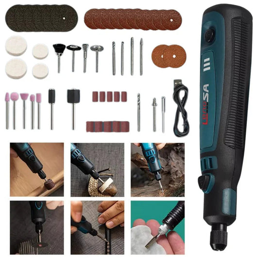 Cordless Electric Grinding Pen Kits Rotary Drill Grinder USB Engraving Tools Ausie Sales