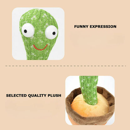 Dancing Cactus Plush Toy Succulent Electronic Shake with Cute Song Dance Gift - Ausie Sales