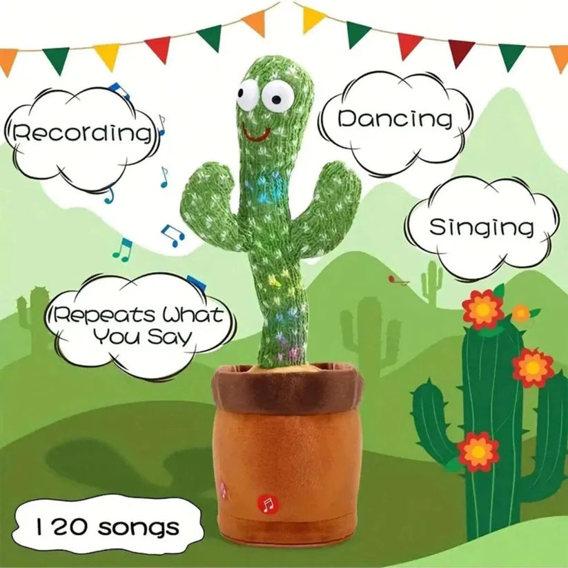 Dancing Cactus Plush Toy Succulent Electronic Shake with Cute Song Dance Gift - Ausie Sales