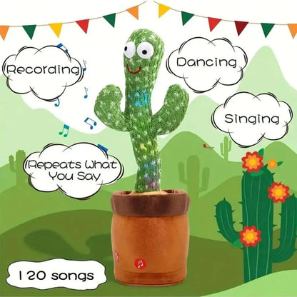 Dancing Cactus Plush Toy Succulent Electronic Shake with Cute Song Dance Gift - Ausie Sales