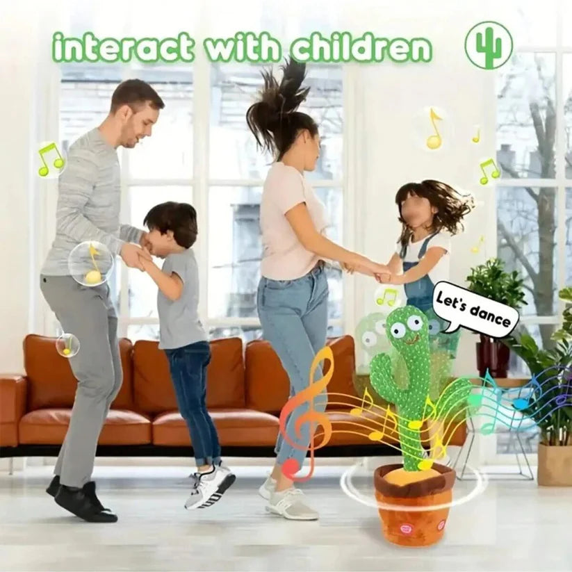 Dancing Cactus Plush Toy Succulent Electronic Shake with Cute Song Dance Gift - Ausie Sales