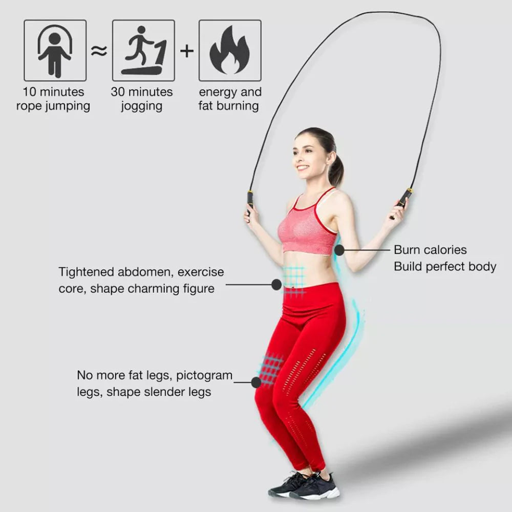 Digital Skipping Jump Rope Speed Cordless Wireless Fitness With Calorie Counter Ausie Sales