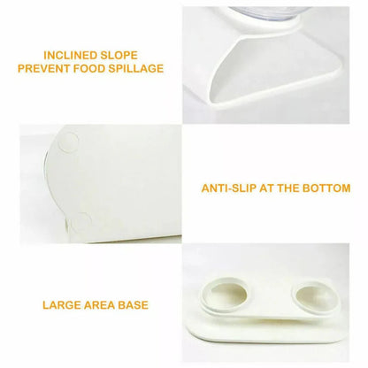 Double Cat Bowl Pet Bowls Stand Dog Food Water Raised Lifted Ausie Sales