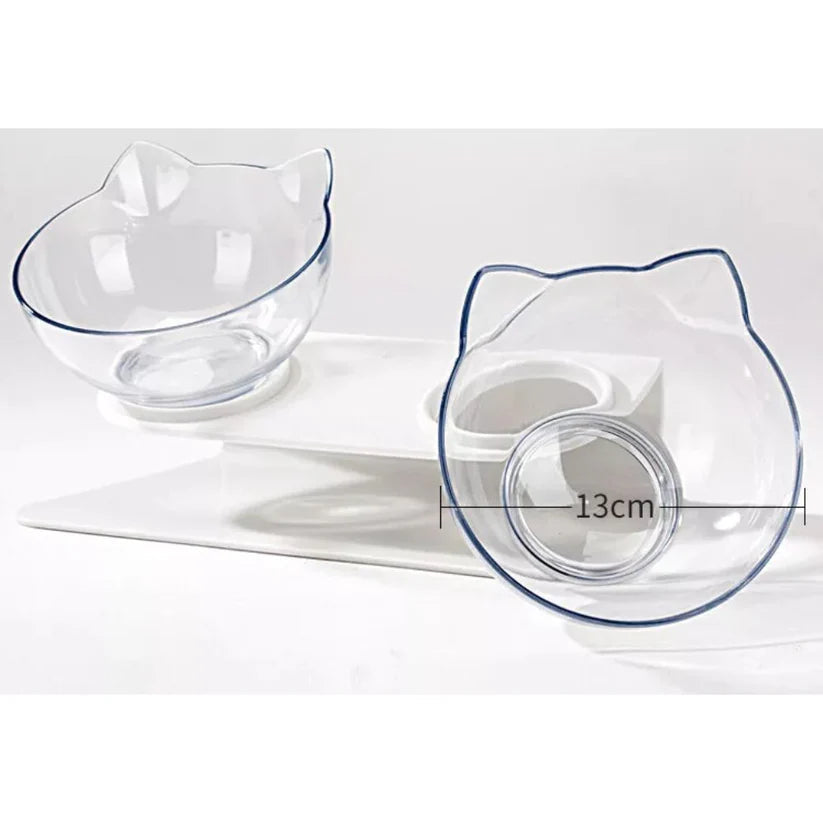 Double Cat Bowl Pet Bowls Stand Dog Food Water Raised Lifted Ausie Sales