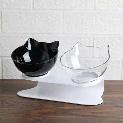 Double Cat Bowl Pet Bowls Stand Dog Food Water Raised Lifted Ausie Sales